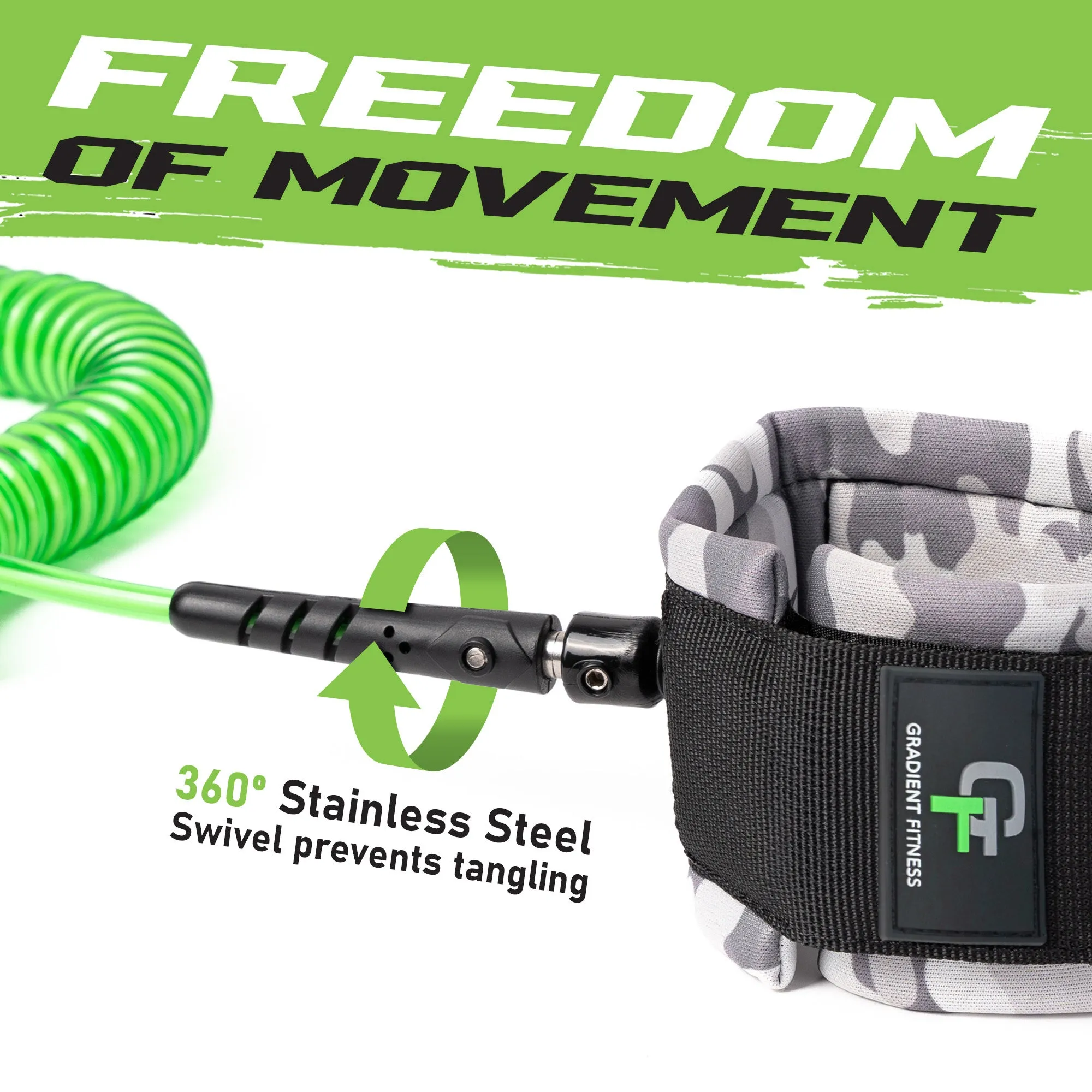 Coiled Ankle Leash