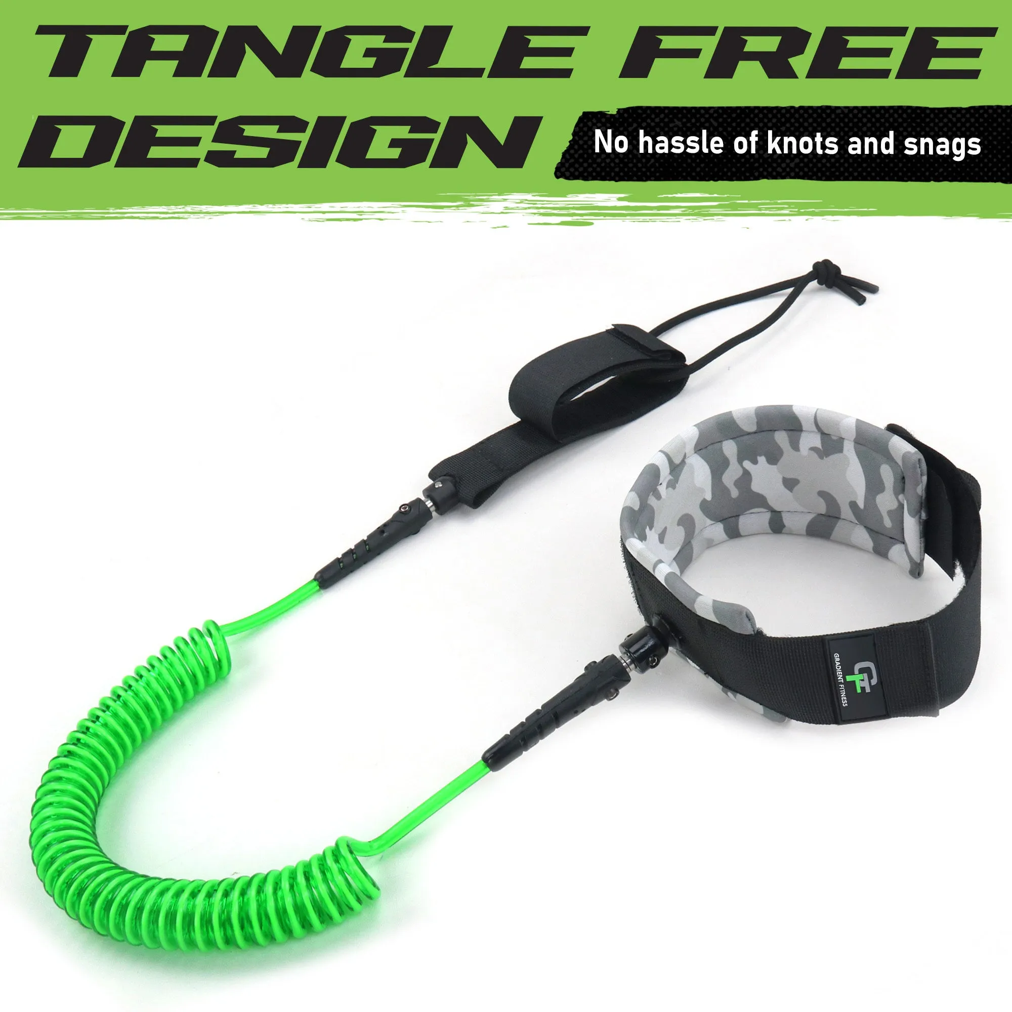Coiled Ankle Leash