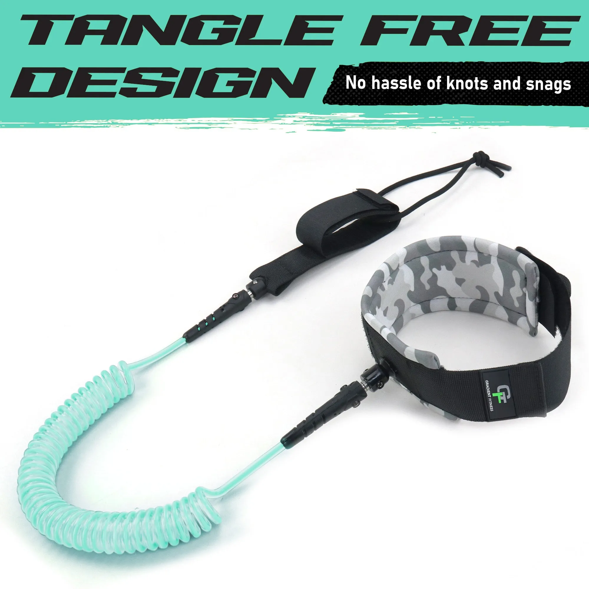 Coiled Ankle Leash