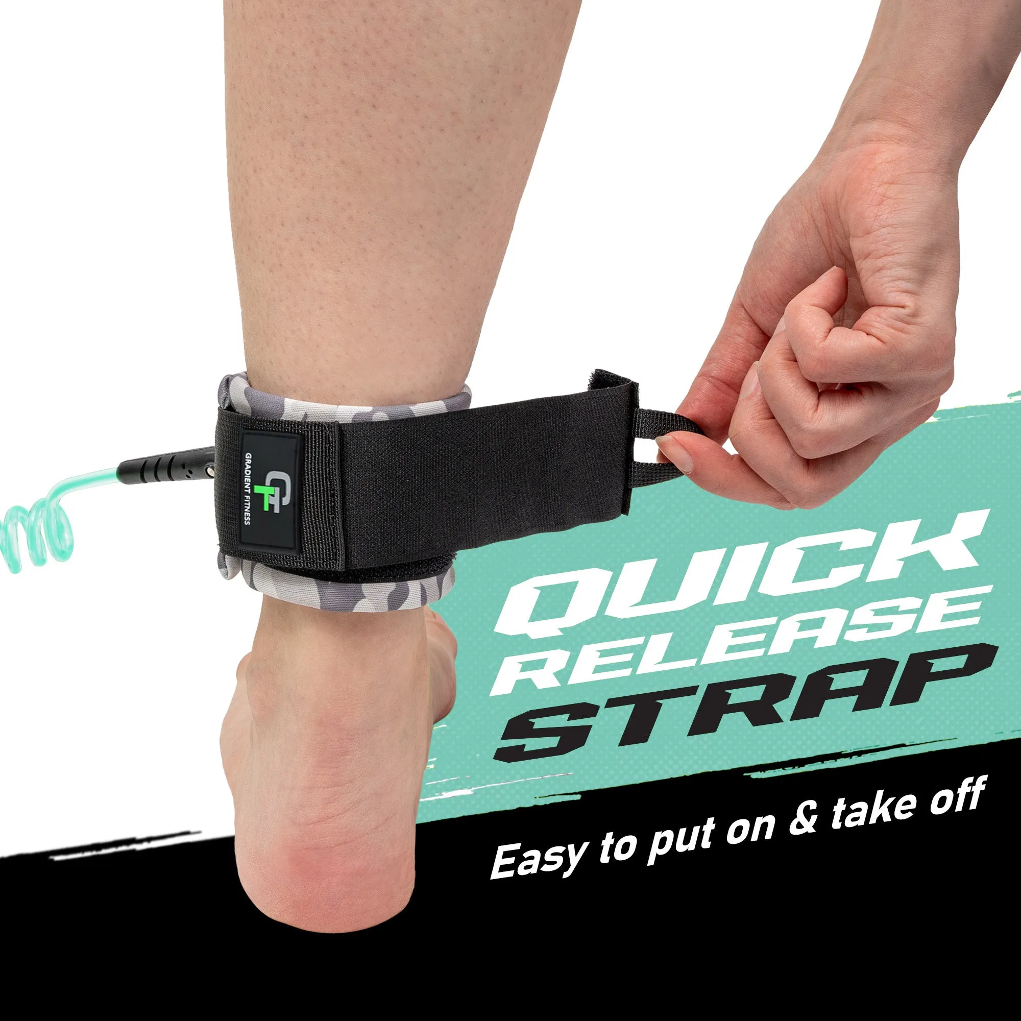 Coiled Ankle Leash