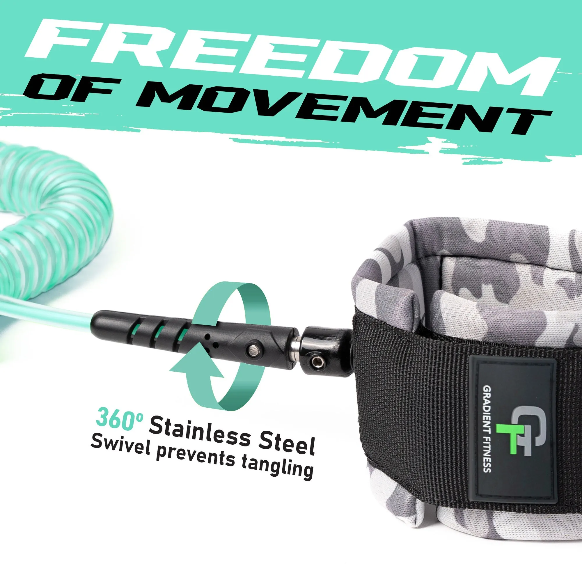 Coiled Ankle Leash