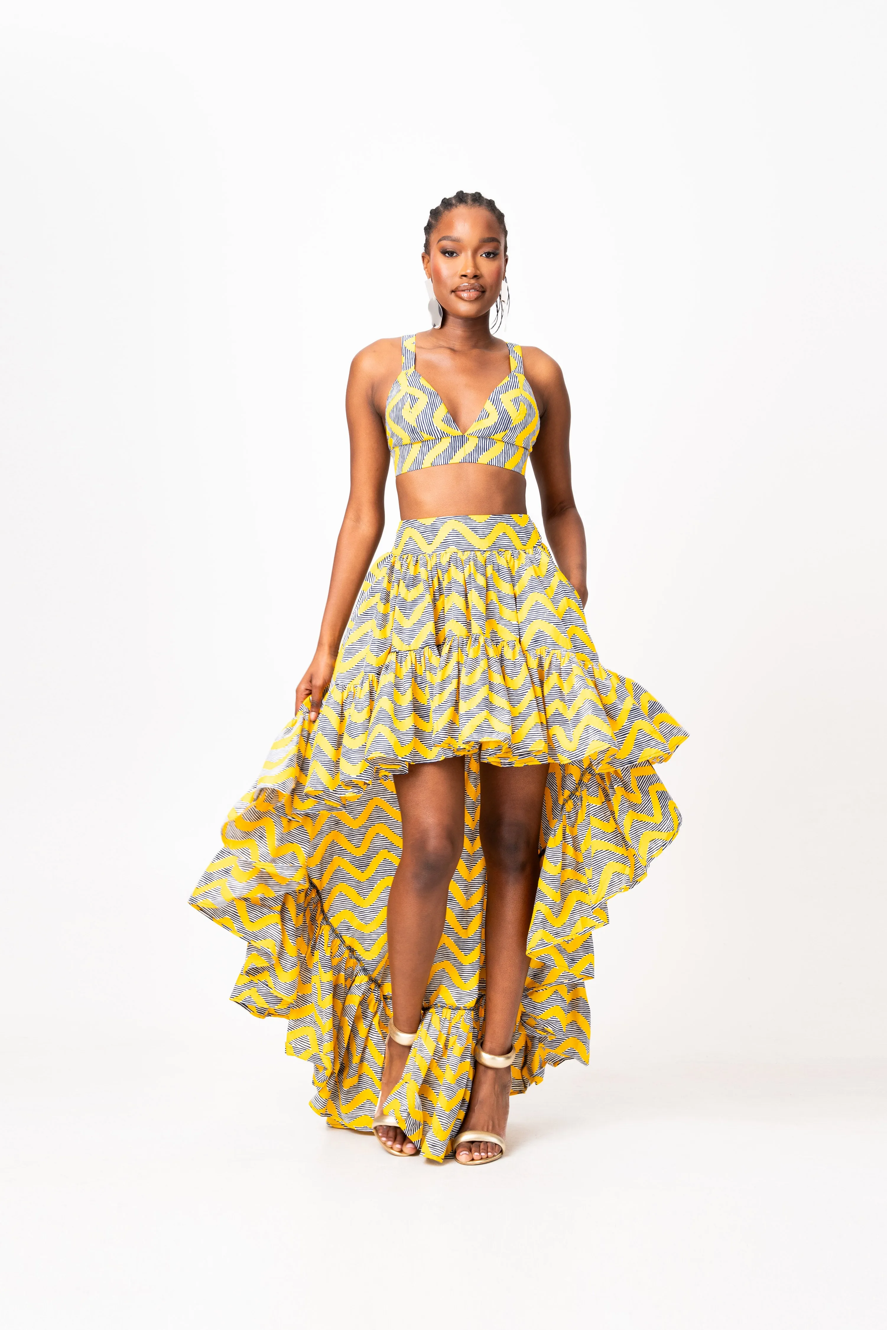 LILY African Print Bra Top